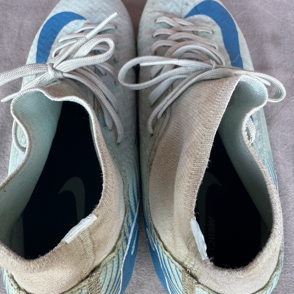 Size 7.5 - Nike Zoom Superfly 10 Academy Fg/Mg Glacier Blue Orbit FQ1456-400 - Picture 6 of 10
